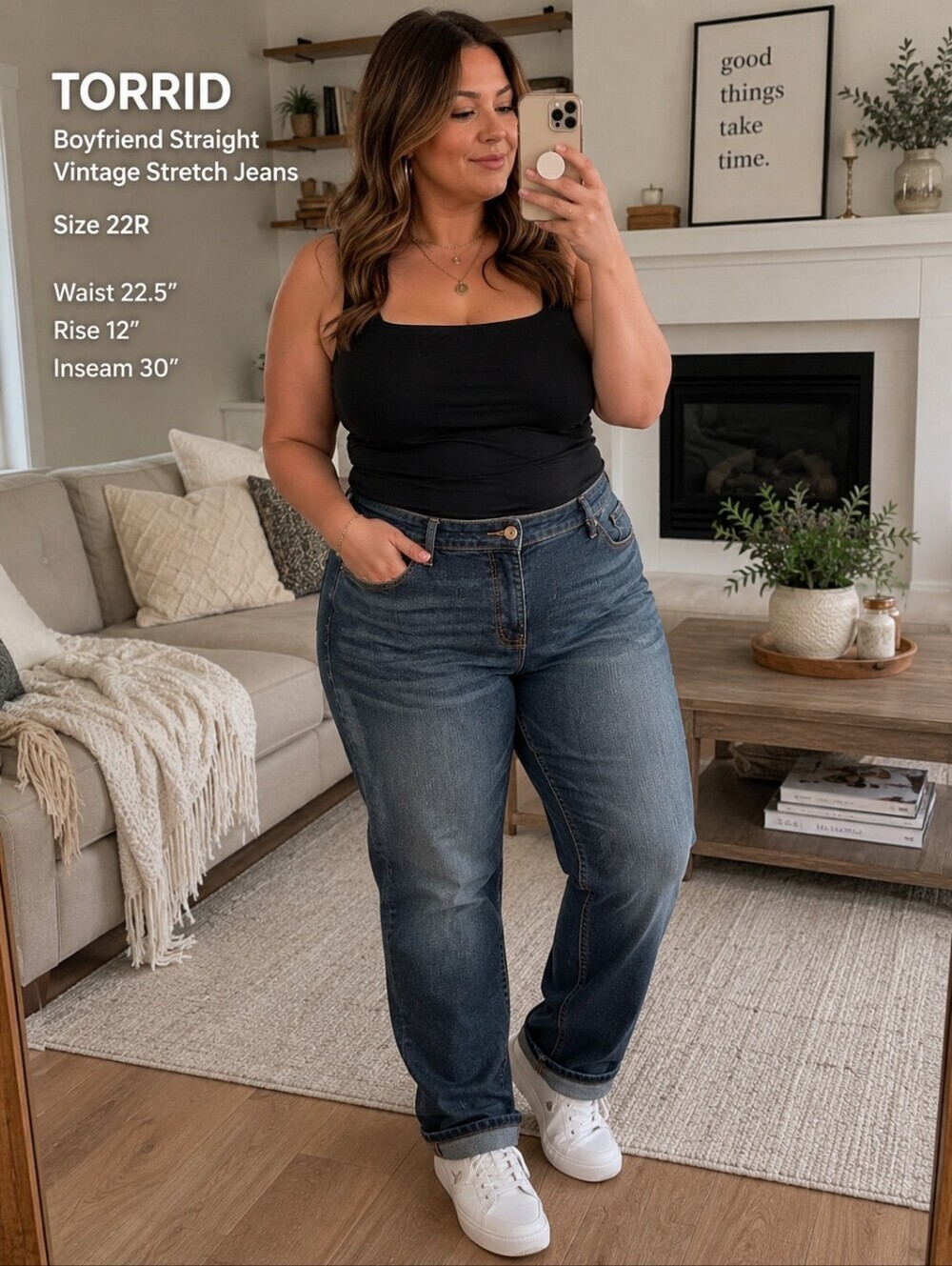 Torrid Boyfriend Straight Vintage Stretch Jeans – Size 22R
